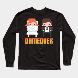 Game Over - Nerd Geeky JGA Group Shirt Long Sleeve T-Shirt